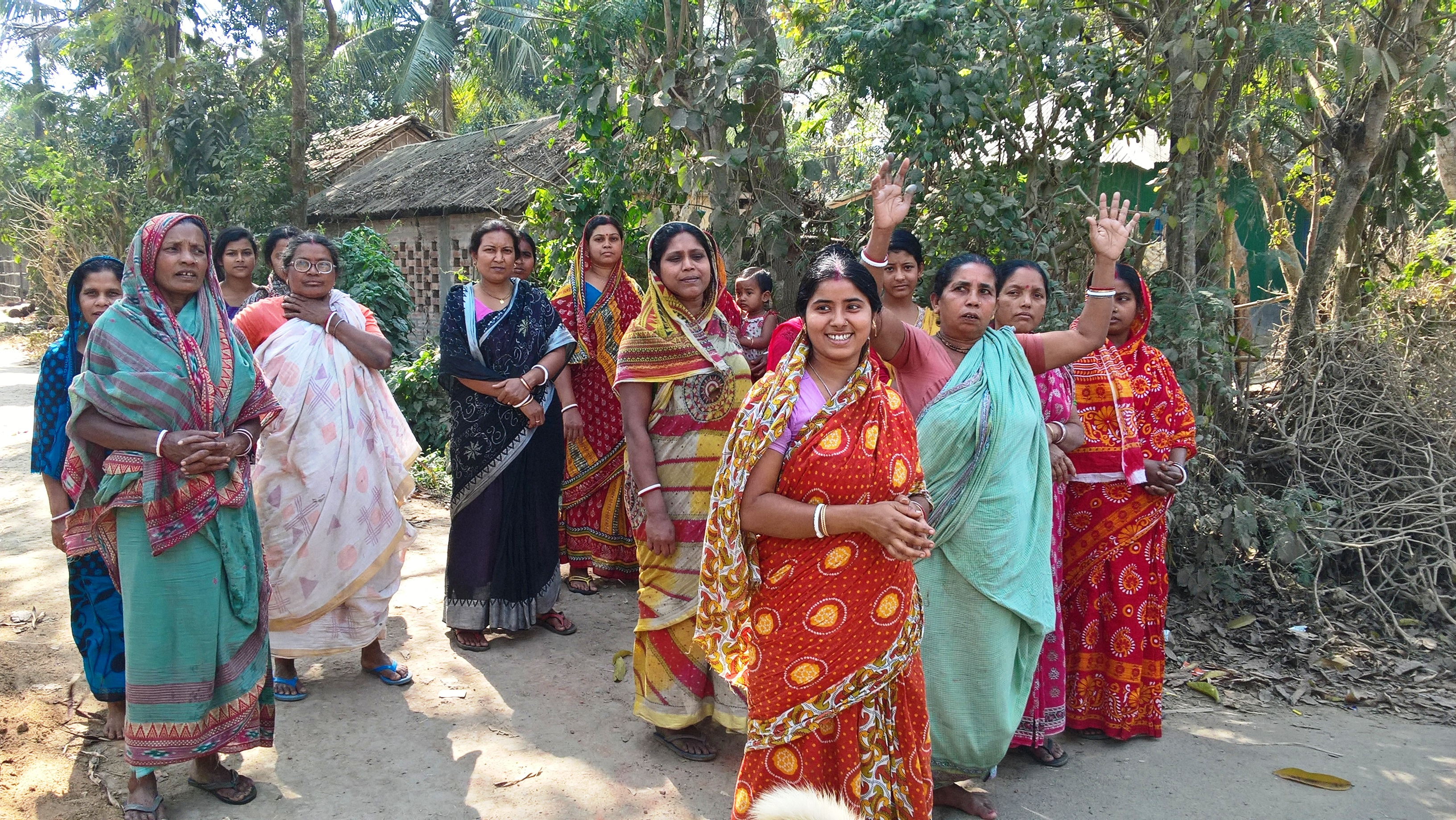 Жители бенгальской деревни