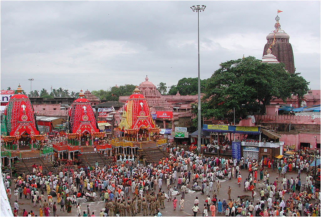 Фестиваль Ратха-Ятра в Джаганнатха-Пури
