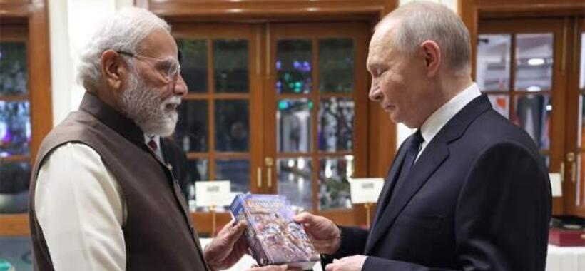 Учебник для эпохи перемен: Нарендра Моди вручил Владимиру Путину «Бхагавад-гиту как она есть»