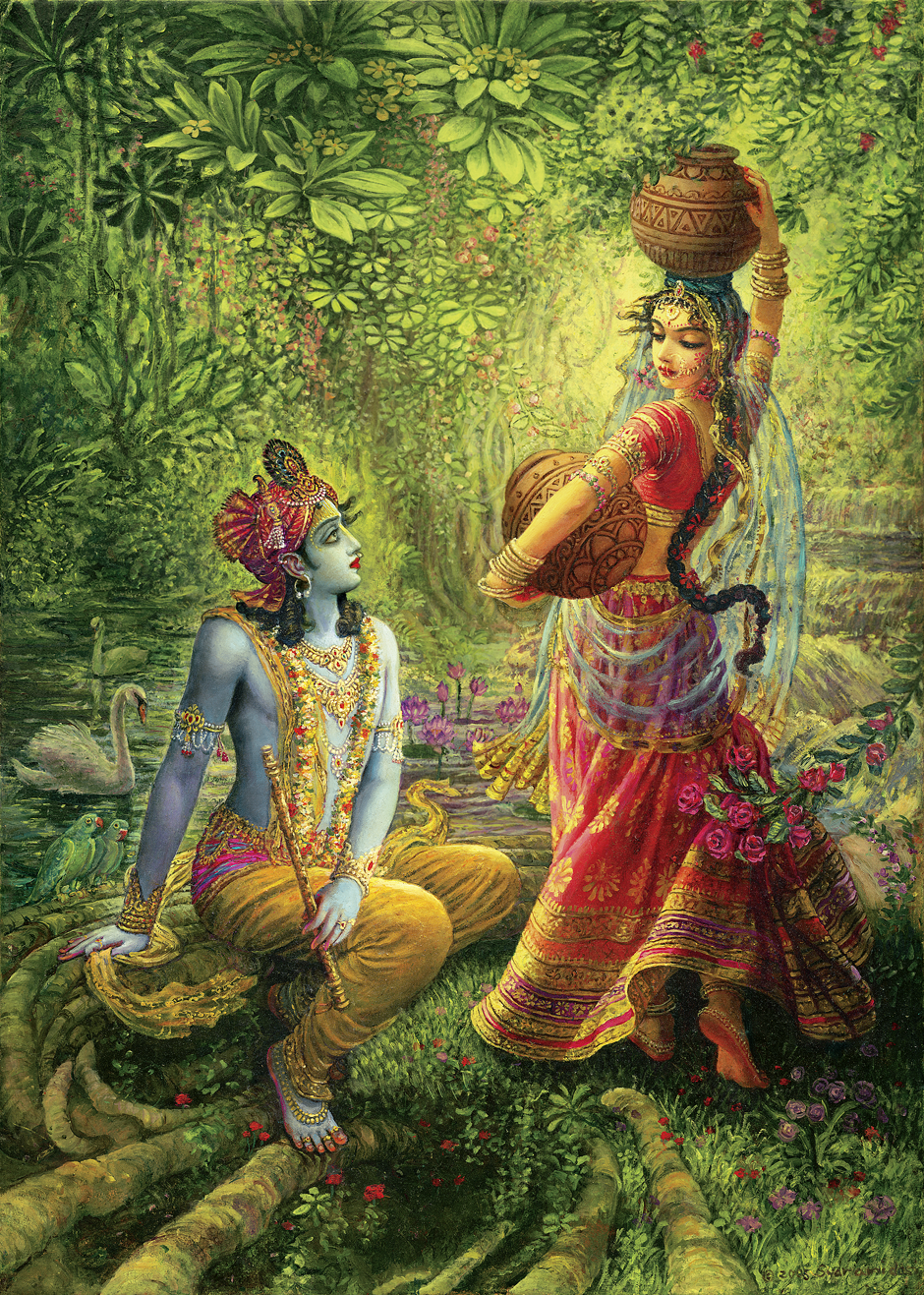 Radhe Radhe, Radhe Shyam. 